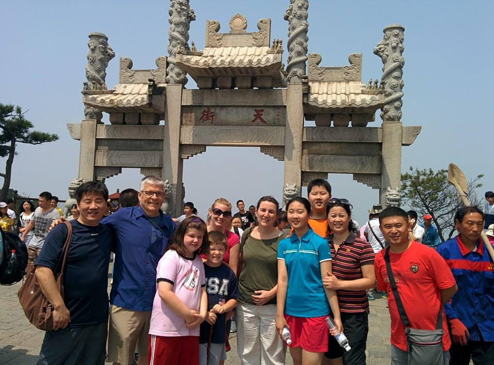 Group from UK in China. 